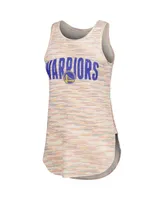 Women's Concepts Sport White Golden State Warriors Sunray Tank Top
