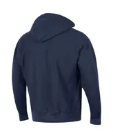 Men's Champion Navy Midshipmen Team Arch Reverse Weave Pullover Hoodie