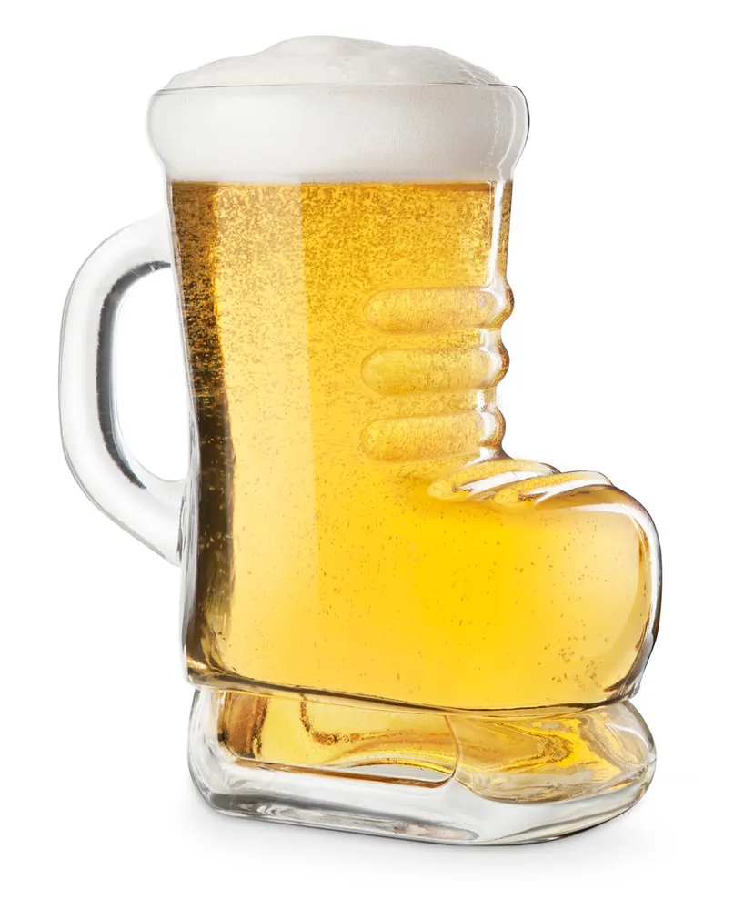 Viski Glacier Beer Glass, Double Walled Chilling Beer Glass