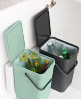 Sort Go Built-In Plastic Bin, 2 x 4.2 Gallon, 2 x 16 Liter