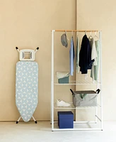 Ironing Board C, 49" x 18", 124 45 Centimeter - Solid Steam Iron Rest, 1" 25 Millimeter White Frame