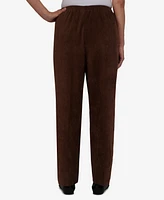 Alfred Dunner Women's Classics Stretch Waist Corduroy Average Length Pants