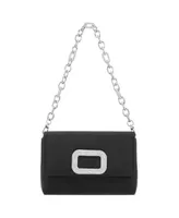 Nina Shoulder Bag with Crystal Ornament And Strap