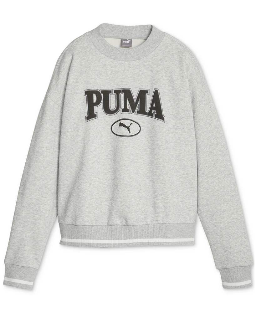 Puma Women's Squad Varsity Crewneck Sweatshirt