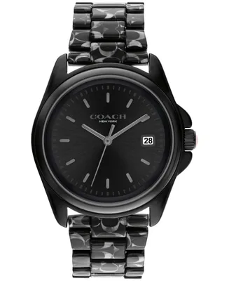 Coach Women's Greyson Black Tortoise Signature C Resin Watch, 36mm