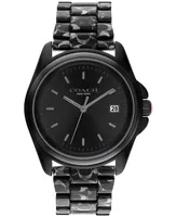 Coach Women's Greyson Black Tortoise Signature C Resin Watch, 36mm