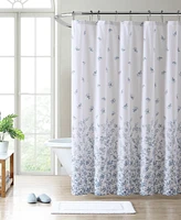 Laura Ashley Flora Cotton 72" x 72" Shower Curtain