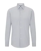 Boss by Hugo Boss Men's Striped Performance-Stretch Slim-Fit Dress Shirt