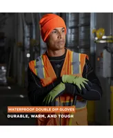 RefrigiWear Men's Waterproof Double Dip Knit Work Glove