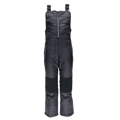 RefrigiWear Plus Size Diamond Quilted Insulated Bib Overalls with Performance-Flex
