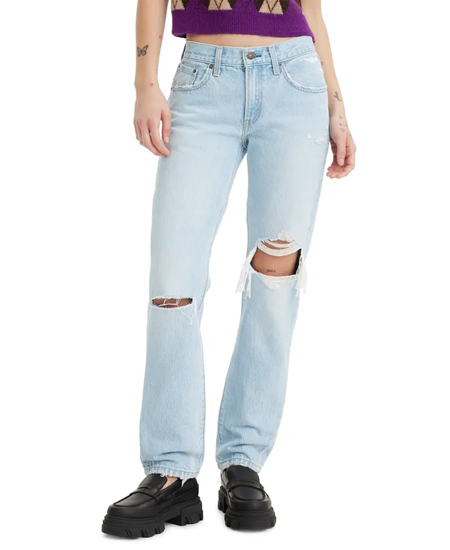Levi's Women's Medium Wash Mid Rise Classic Straight Jeans