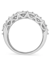 Diamond Double Row Miracle Plate Band (2 ct. t.w.) 14k White Gold