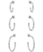 Giani Bernini 3-Pc. Set Graduated Hoop Earrings, Created for Macy's