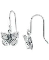 Giani Bernini Textured Butterfly Drop Earrings, Created for Macy's