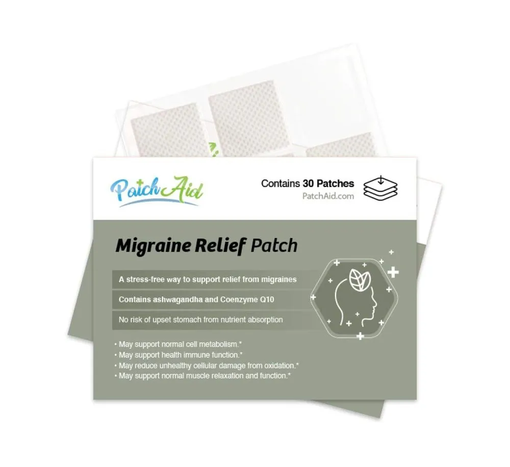 Migraine Relief Patch by PatchAid (30-Day Supply)