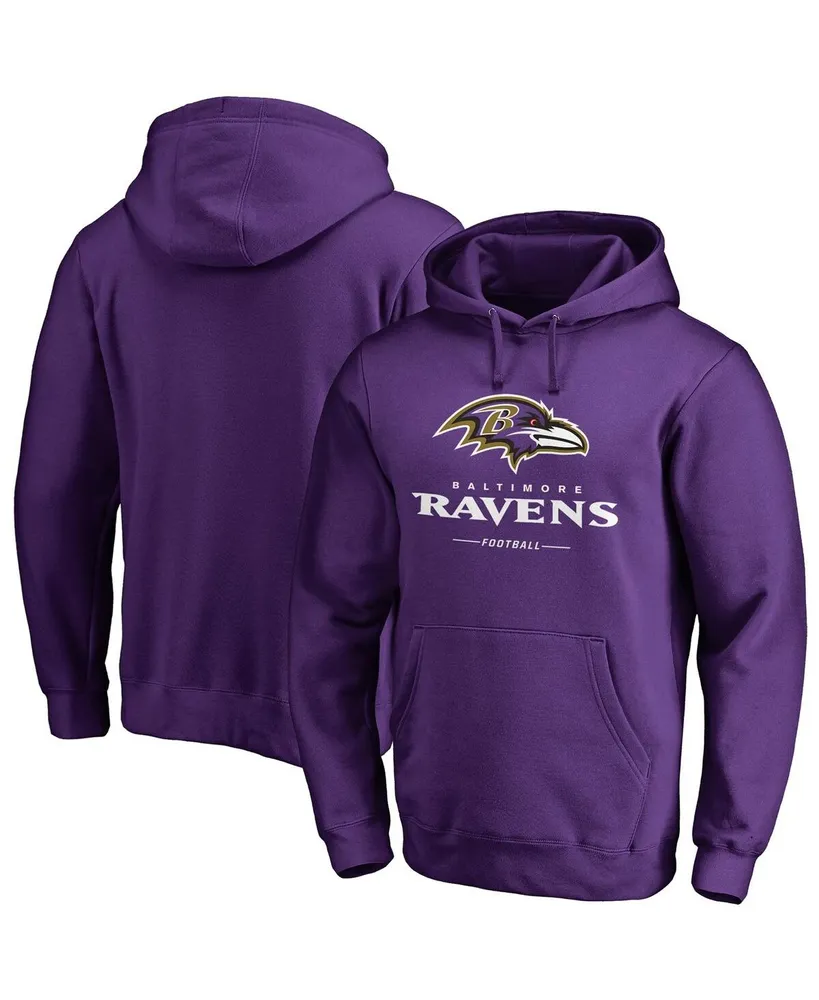 Men's Fanatics Branded Purple Baltimore Ravens Team Lockup Pullover Hoodie