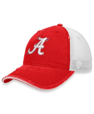 Women's Top of the World Crimson, White Alabama Crimson Tide Radiant Trucker Snapback Hat