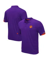 Men's Colosseum Purple Clemson Tigers Big and Tall Santry Polo Shirt