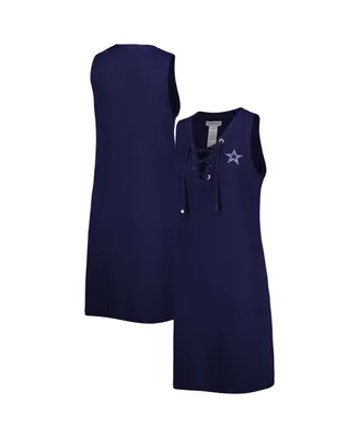 Women's Tommy Bahama Navy Dallas Cowboys Island Cays Lace-Up Dress