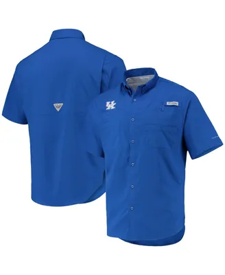Men's Columbia Royal Kentucky Wildcats Tamiami Omni-Shade Button-Down Shirt