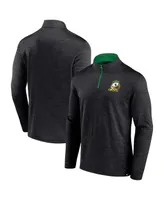 Men's Fanatics Black Oregon Ducks Classic Homefield Quarter-Zip Top