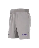 Men's Nike Gray Lsu Tigers Player Performance Shorts