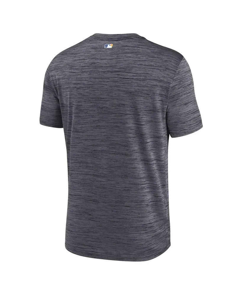 Men's Nike Heather Charcoal Seattle Mariners 2023 City Connect Velocity Practice Performance T-shirt