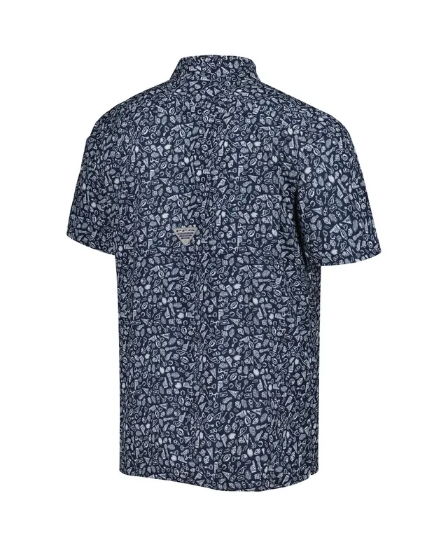Lids Dallas Cowboys Columbia Super Slack Tide Fish Fan Omni-Shade Button-Up  Shirt - Navy
