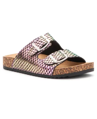 Olivia Miller Girls Dancing Snakeskin Slipper Sandal