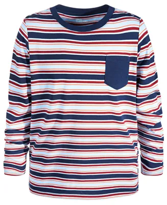Epic Threads Big Boys Striped Pocket T-shirt, Created for Macy's