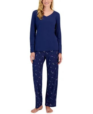 Charter Club Women's 2-Pc. Cotton V-Neck Packaged Pajama Set, Created for Macy's