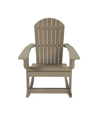 WestinTrends Outdoor Patio All-weather Adirondack Rocking Chair