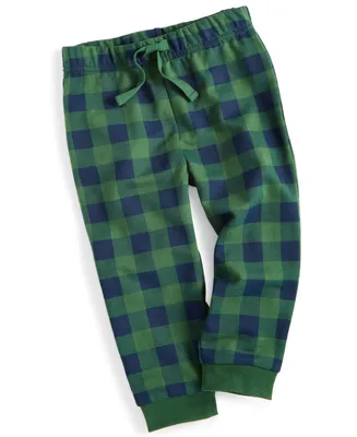 First Impressions Baby Boys Plaid Joggers, Created for Macy's