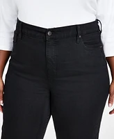 Style & Co Plus High-Rise Straight-Leg Jeans