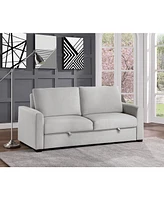 White Label Aragon 77" Convertible Studio Sofa with Pull-Out Bed