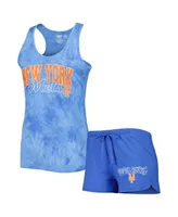 Women's Concepts Sport Royal New York Mets Billboard Racerback Tank Top and Shorts Sleep Set