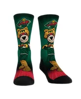 Men's and Women's Rock 'Em Socks Minnesota Wild Mascot Pump Up Crew