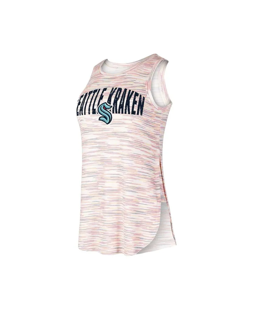 Women's Concepts Sport Seattle Kraken Sunray Multicolor Tri-Blend Tank Top