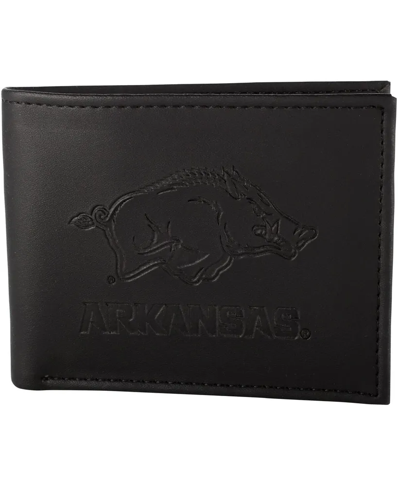 Men's Black Arkansas Razorbacks Hybrid Bi-Fold Wallet