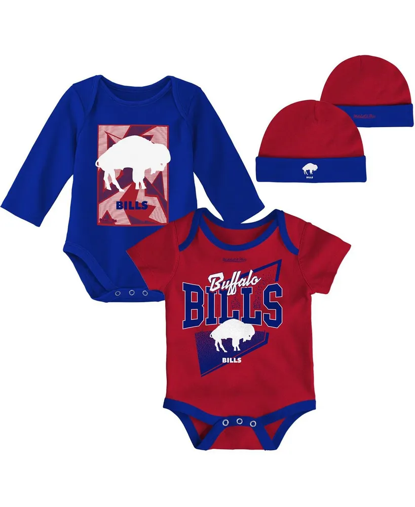 Buffalo Bills Dream Team Newborn & Infant Bodysuit, Pants & Hat Set -  White/Royal