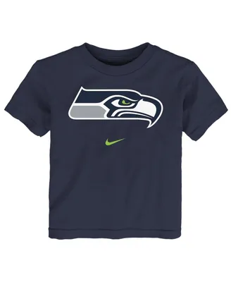 Toddler Boys and Girls Nike College Navy Seattle Seahawks Logo T-shirt
