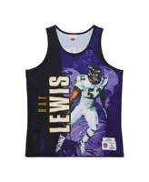 Men's Mitchell & Ness Ray Lewis Purple Baltimore Ravens 2000 Player Burst Tank Top