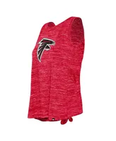 Women's New Era Red Atlanta Falcons Space Dye Tie-Back Tank Top