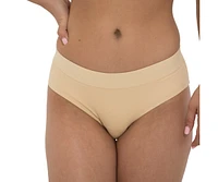 Naked Rebellion Women's Nude Shade Mesh Hipster Bikini Panty