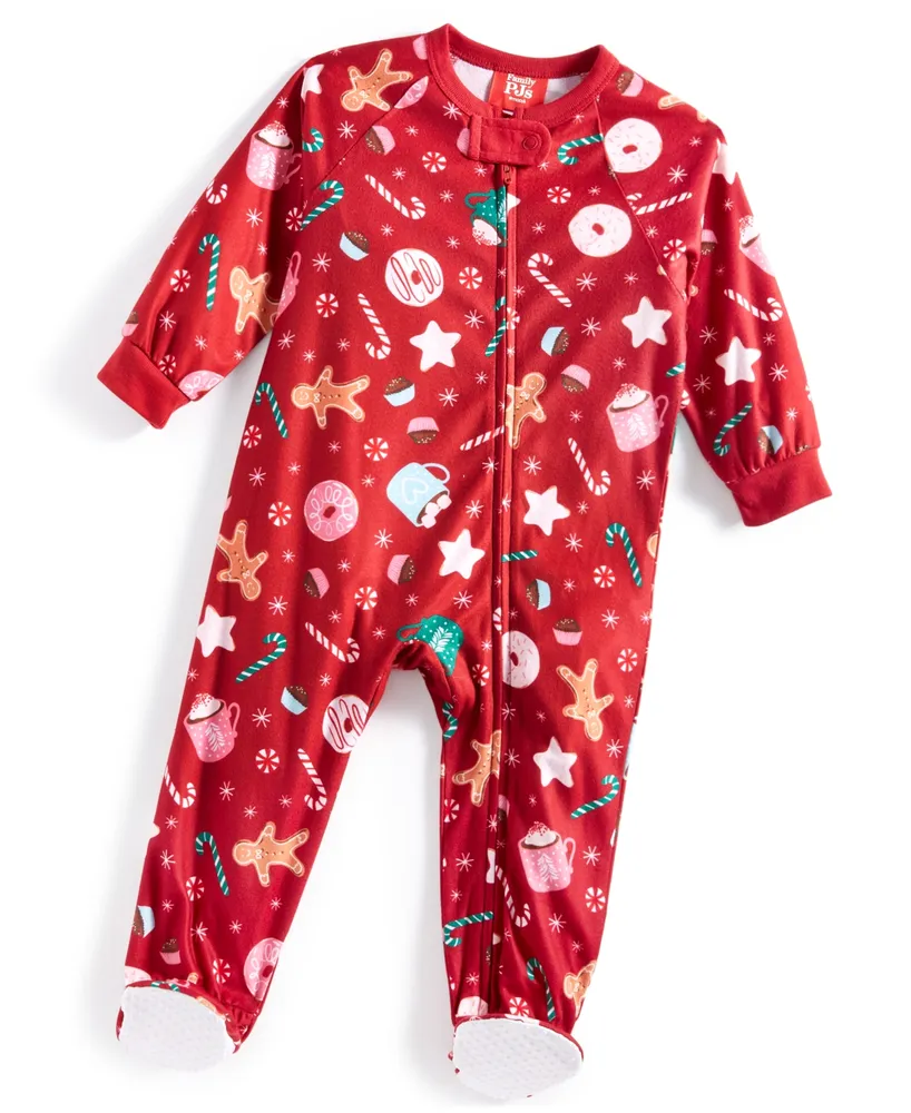 Family Pajamas Matching Family Pajamas Baby Sweets One-Piece Footed Pajama,  Created for Macy's