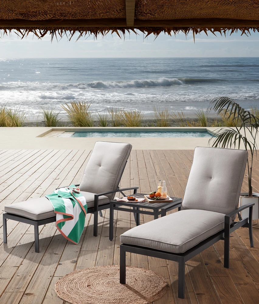 Closeout! Marlough Ii Aluminum Outdoor Chaise Lounge, Created for Macy's