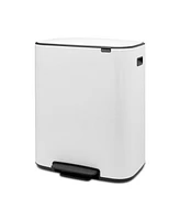 Bo Step on Dual Compartment Trash Can, 2 x 8 Gallon, 2 x 30 Liter