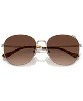 Coach Women's Polarized Sunglasses, C7996 - Shiny Light Gold