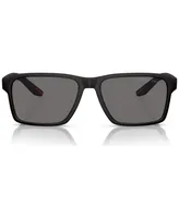 Prada Linea Rossa Men's Polarized Low Bridge Fit Sunglasses, Ps 05YSF