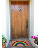 Kaf Home Coir Doormat, Rainbow
